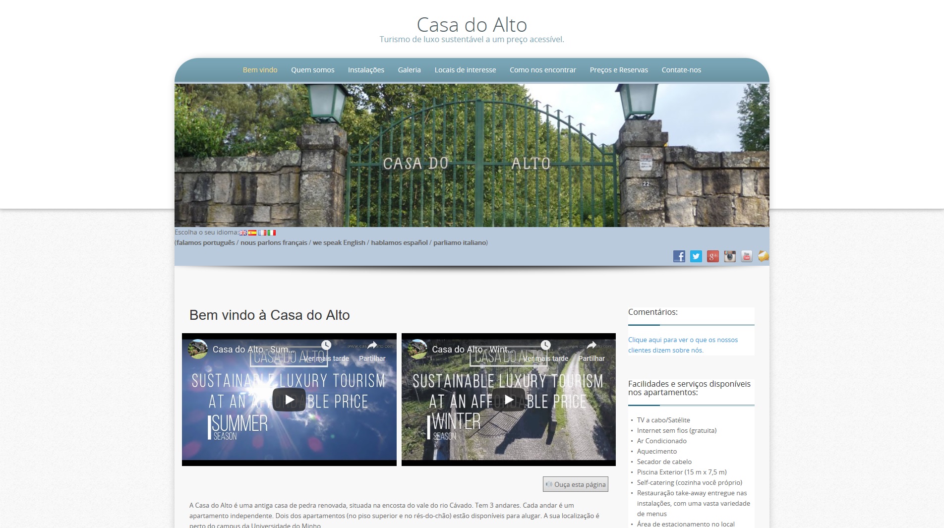 Web Design - Casa do Alto